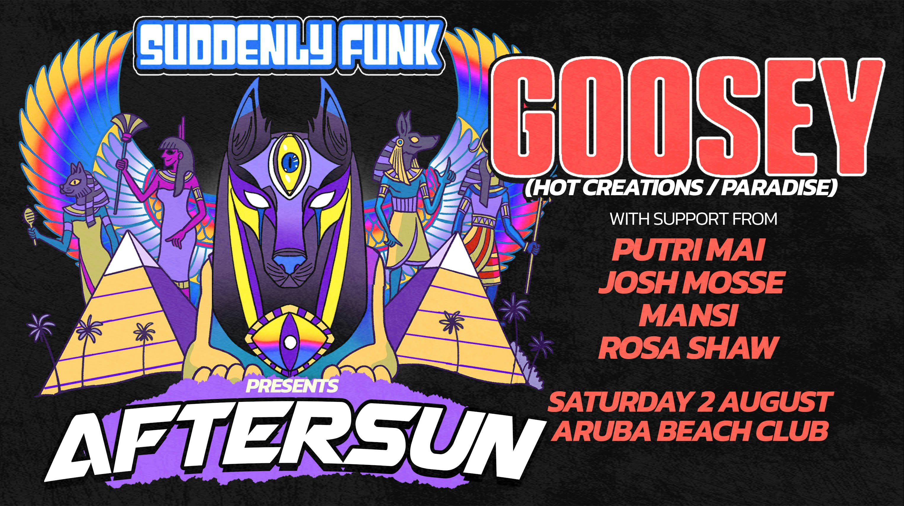 Suddenly Funk presents Aftersun W/ GOOSEY @Aruba
