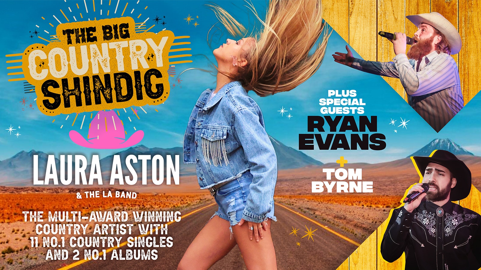 🤠 Big Country Shindig starring Laura Aston & The La Band plus Ryan Evans and Tom Byrne