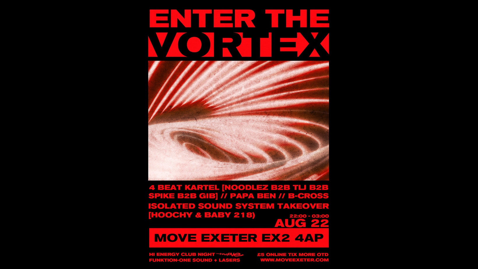 Enter The Vortex – Rave Party – Move Exeter 22.08.25