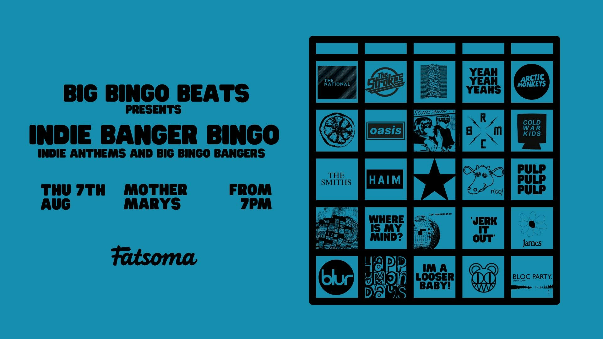 INDIE BANGER BINGO!