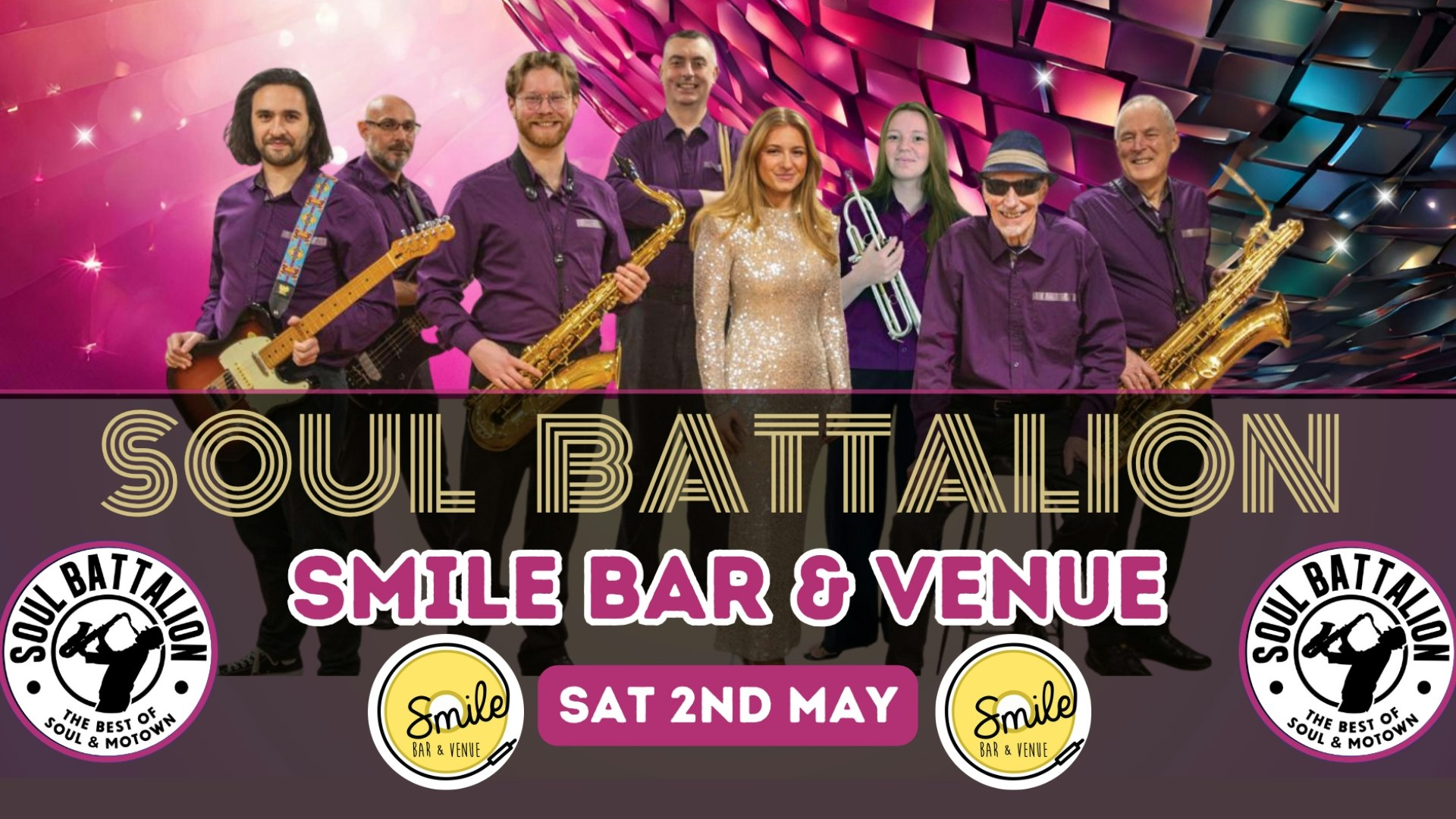 SOUL BATTALION LIVE 8-piece Band – Soul, Motown, Northern & Disco Show