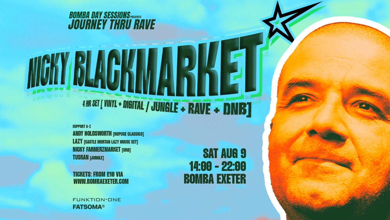 Bomba Day Session: Nicky Blackmarket [4hr Set] 09.07.25 // Bomba Exeter
