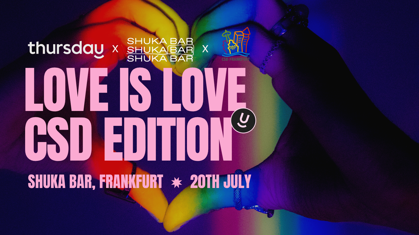 Sunday | Love is Love Queer Singles Night – Official CSD Closing Night Edition @ Shuka Bar (All Ages) | Frankfurt