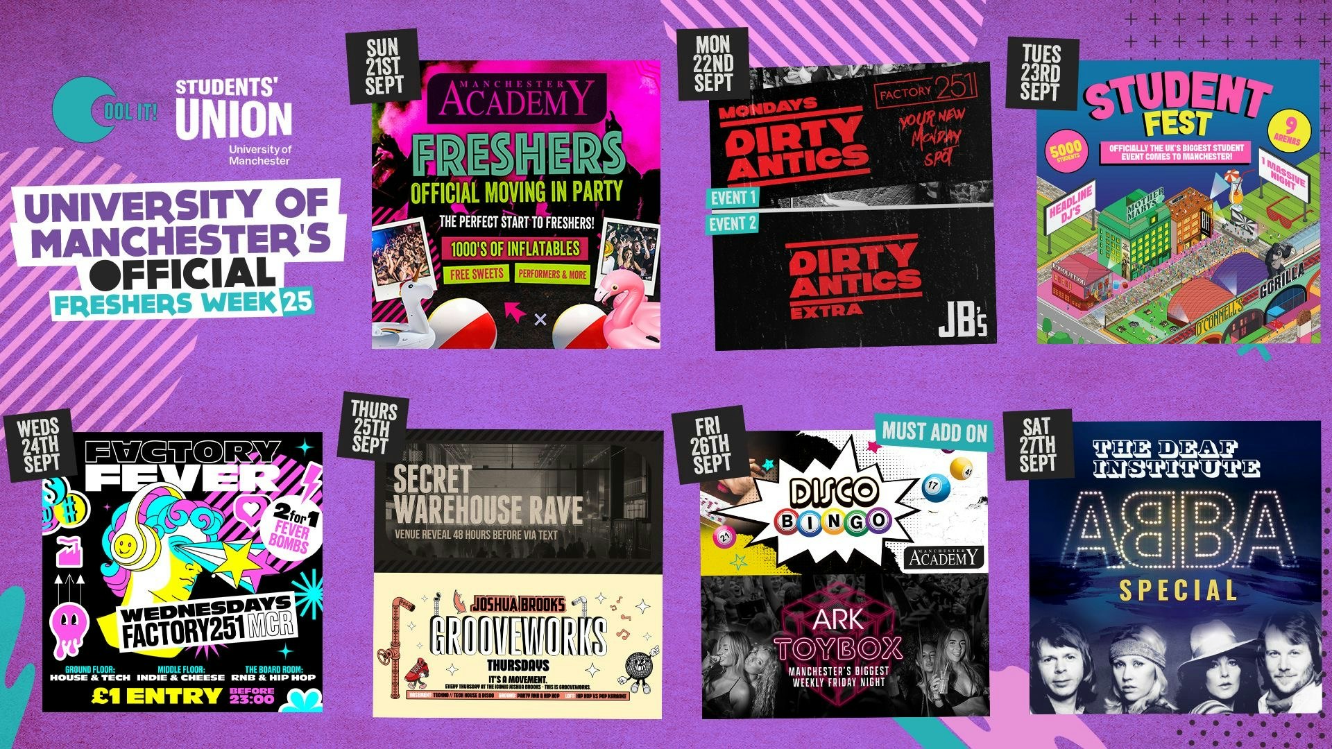 UNIVERSITY OF MANCHESTER’S OFFICIAL All Access Freshers Wristband 2025 🎟️