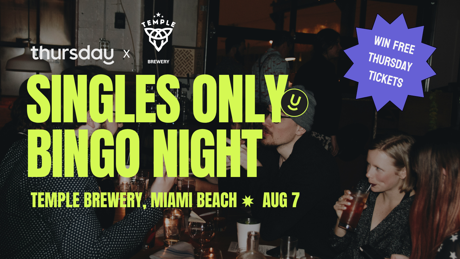 Thursday | 🎊 Singles Musical Bingo Night at Temple South Beach 🍻 | Miami Beach