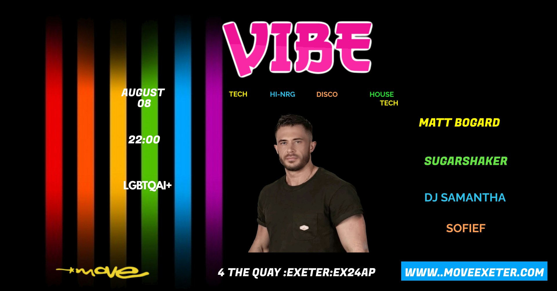VIBE – LBGTQ+ – Aug 08 – Bomba Exeter