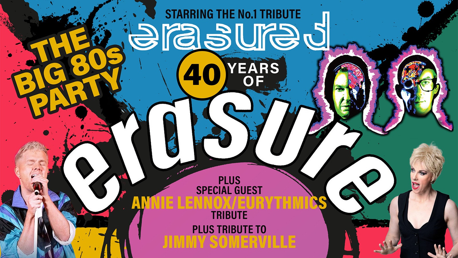40 Years of ERASURE by Erasured plus Special Guests THE BIG 80s PARTY!