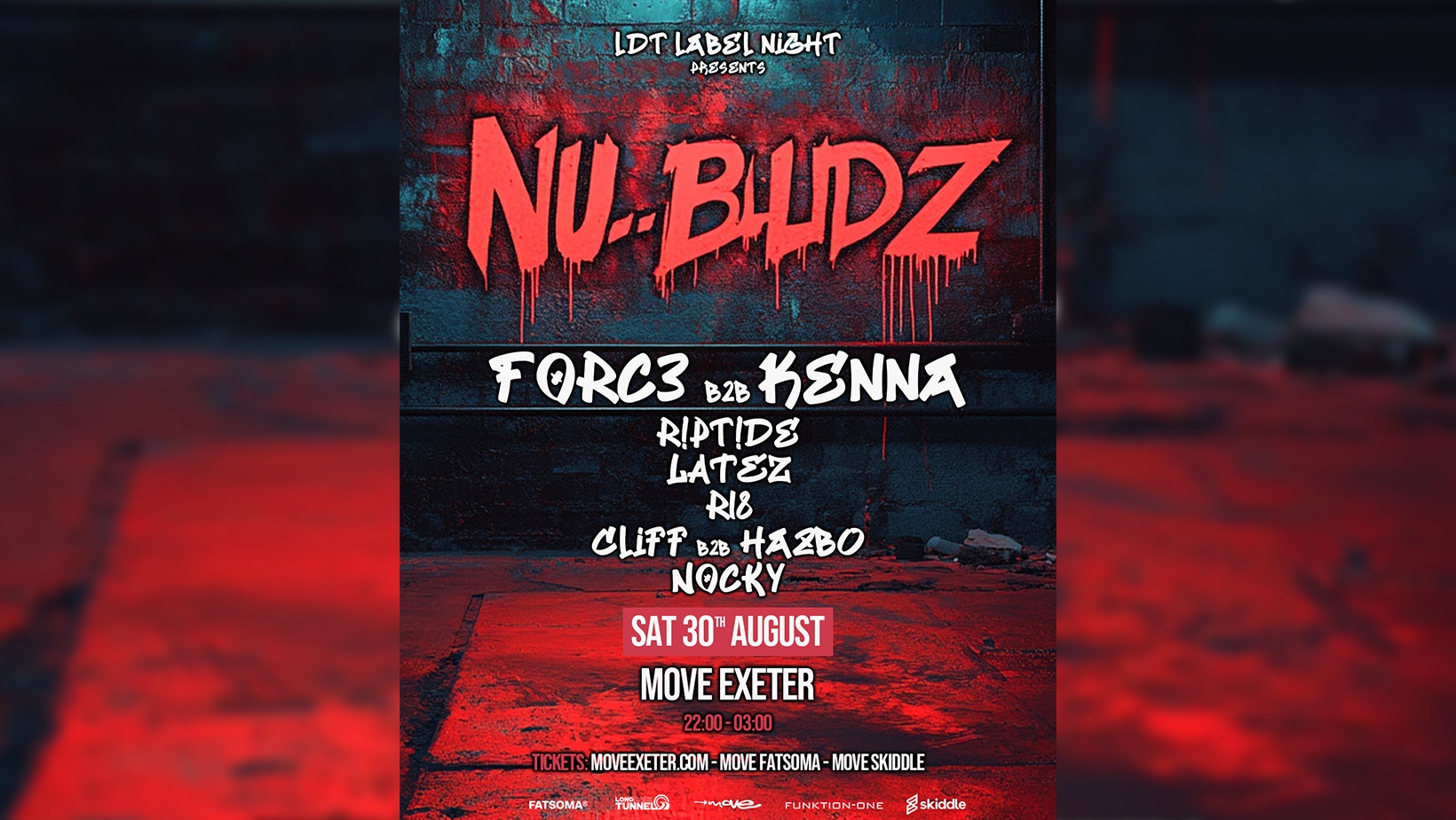 LDT Label Night Presents: NU-BLUDZ // Move Exeter 30.08.25