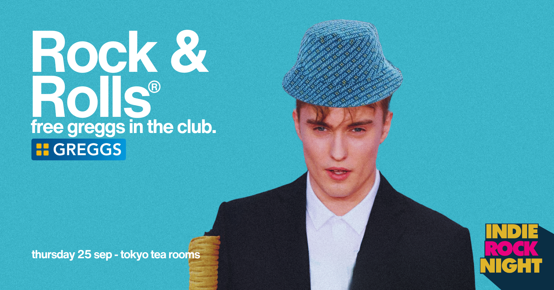 Indie Rock Night ∙ ROCK & ROLLS (Free Greggs Sausage Rolls & Bakes)