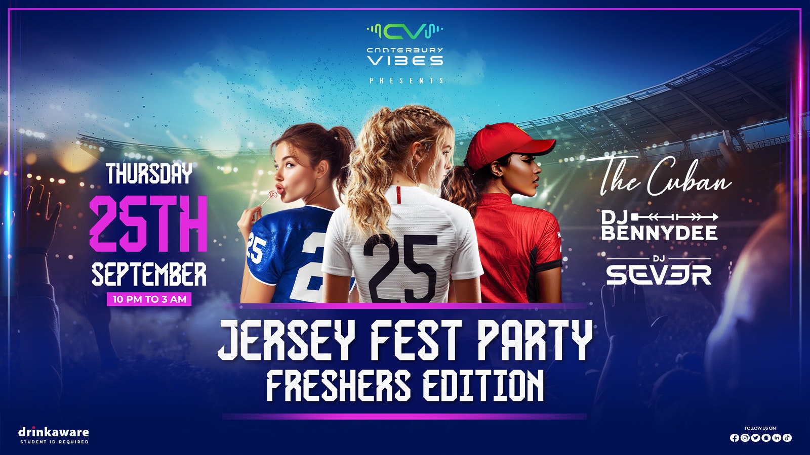 JERSEY FEST PARTY – FRESHERS EDITION
