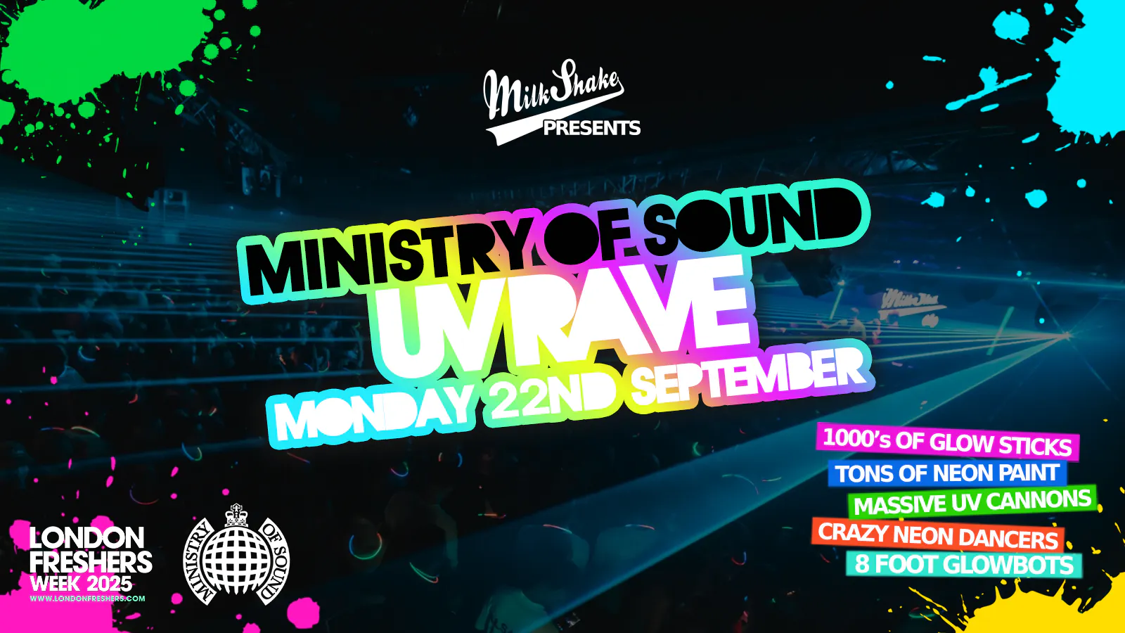 The London Freshers UV Rave 2025 🔋September 22nd ⚡ BOOK NOW ⚡ [LONDON ...