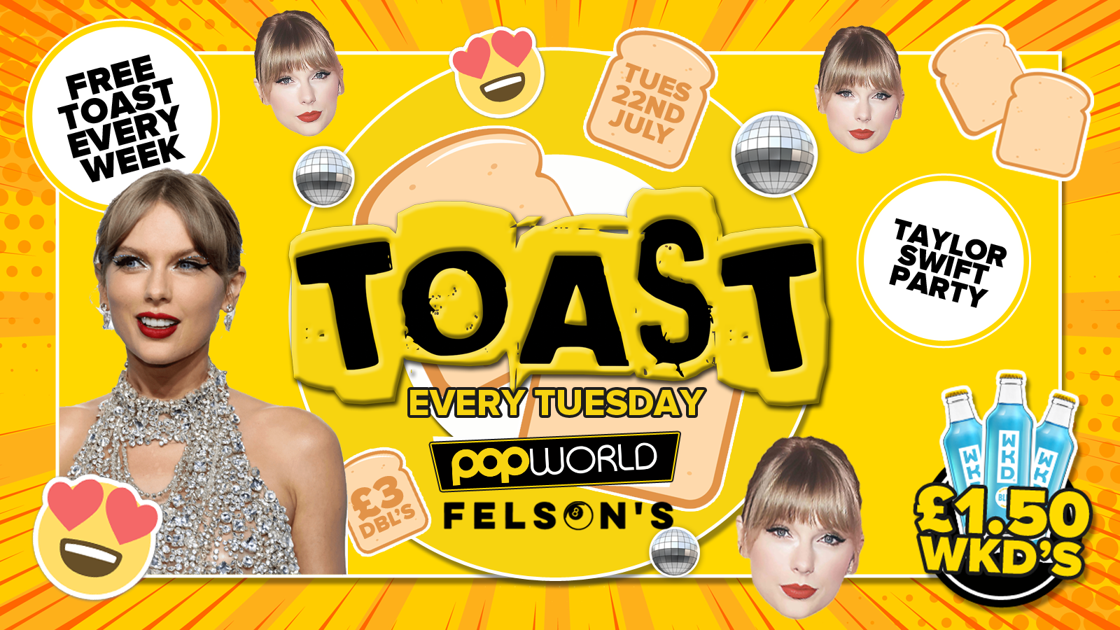 Toast • Taylor Swift Party & Giveaway • Popworld