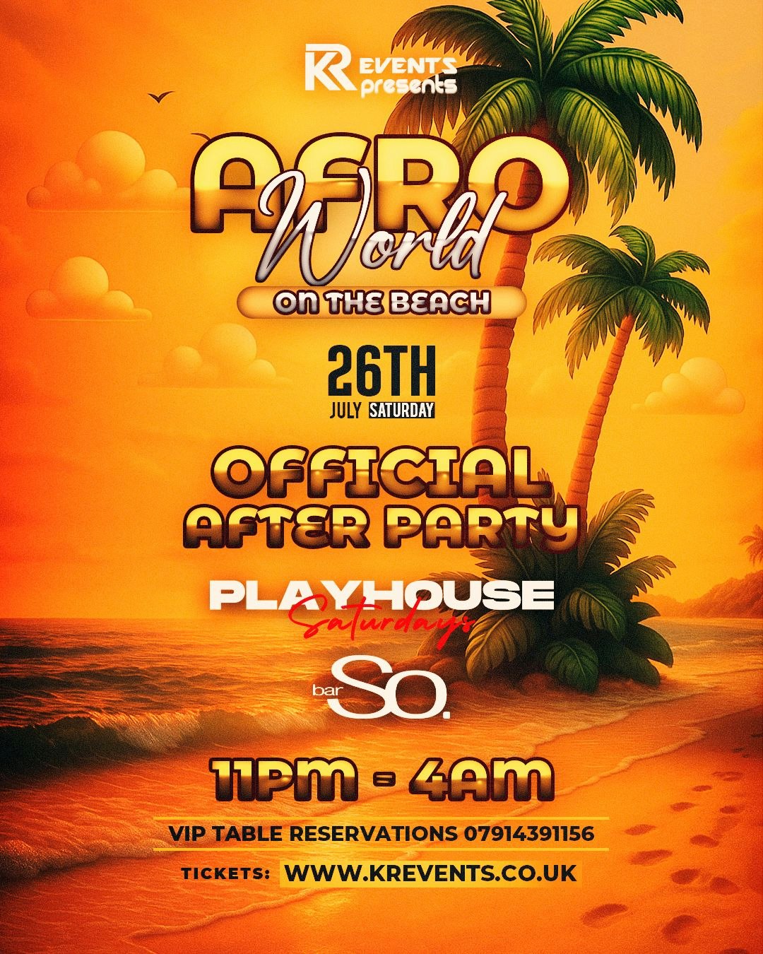 Afro World on the beach OFFICIAL AFTER PARTY!! Playhouse Saturdays 🧸 @ Bar So Bournemouth