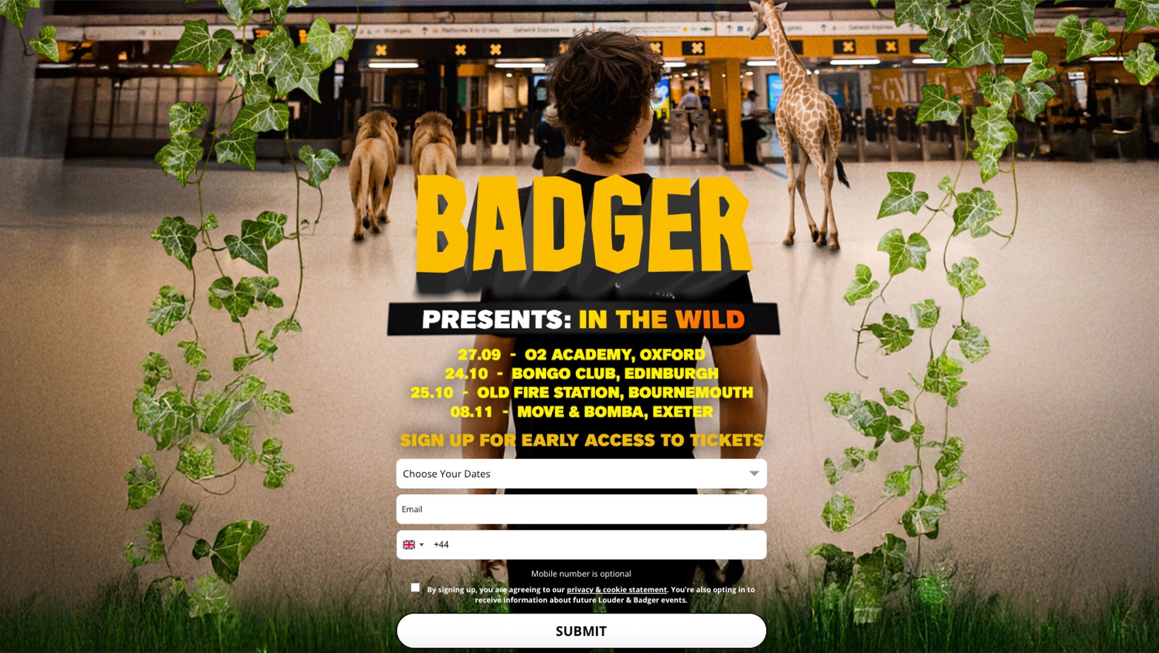 Badger Presents: In The Wild | Move & Bomba Exeter | 08.11.25