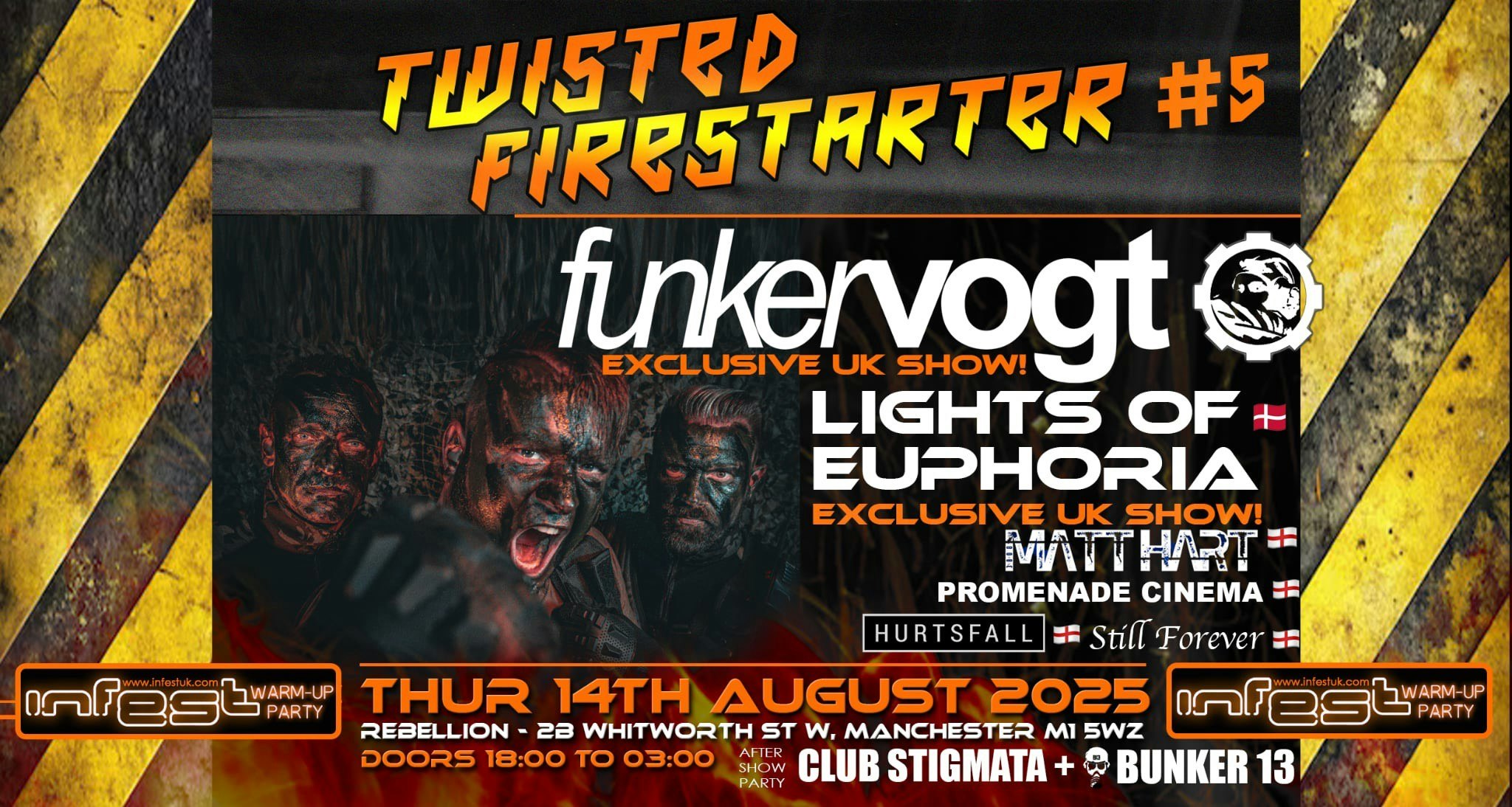 TWISTED FIRESTARTER # 5 – REBELLION MANCHESTER