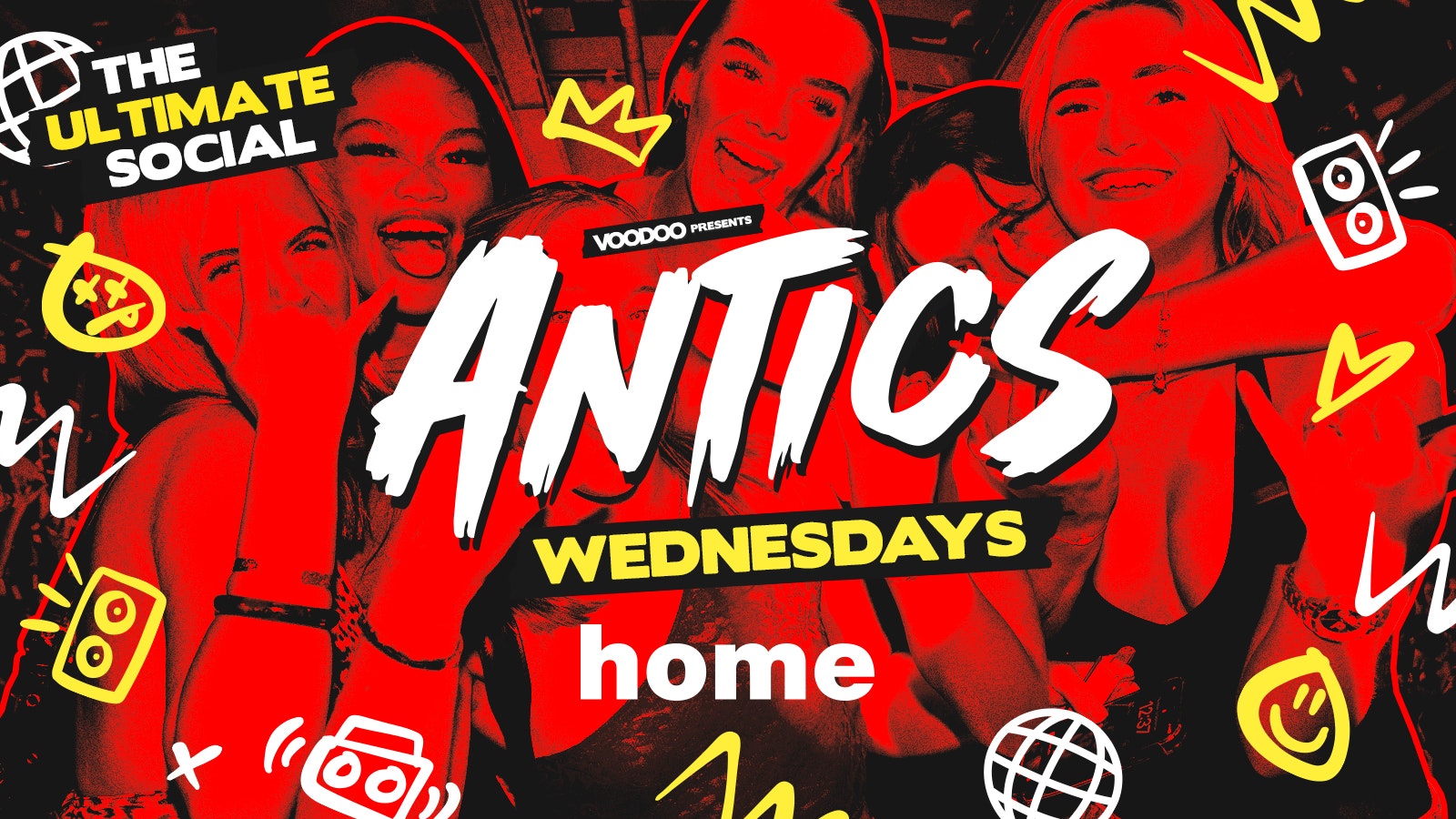 Antics Pre Freshers @ HOME – Wednesday 10th September