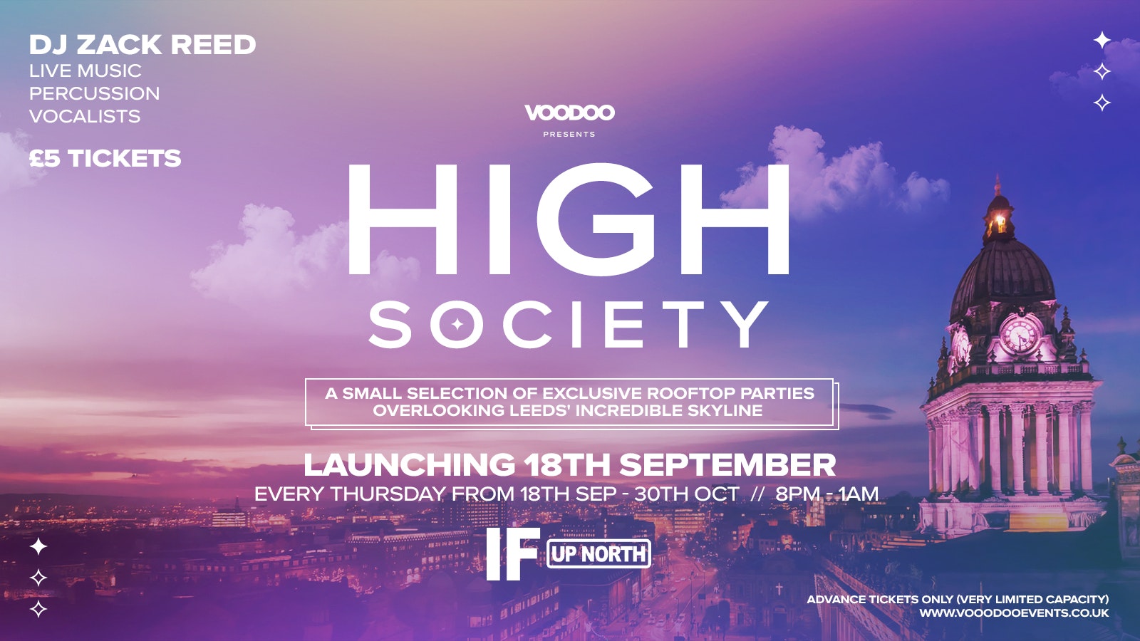 HIGH SOCIETY Launch Party! 🍸  @ IF If Rooftop 18th September