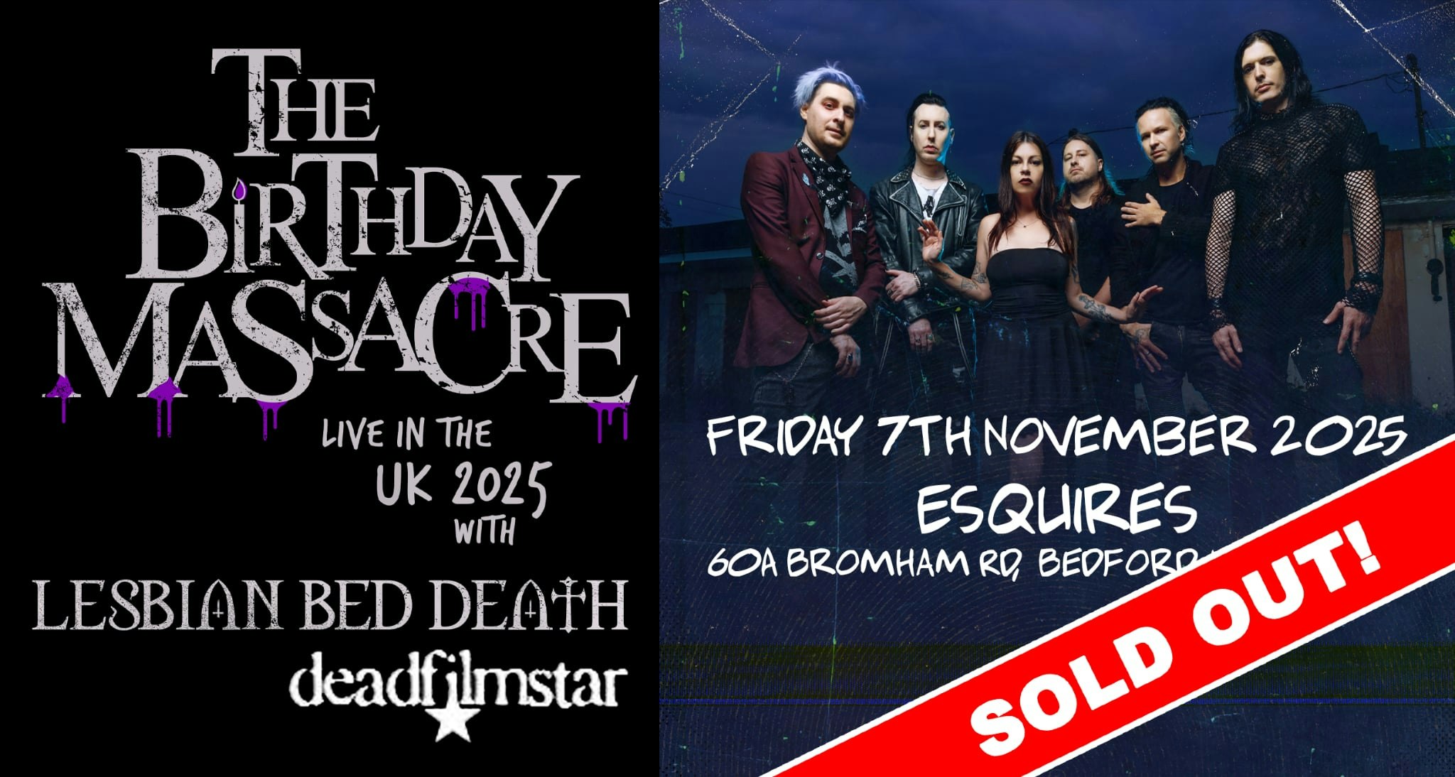 SOLD OUT! THE BIRTHDAY MASSACRE  2025 UK TOUR