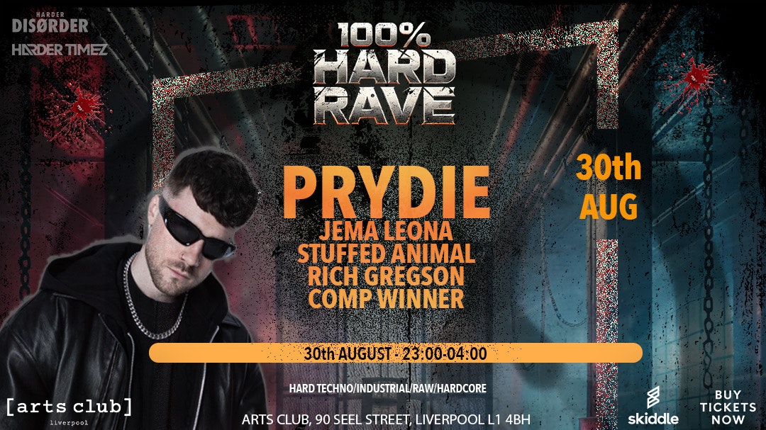 100% Hard Rave Presents: PRYDIE (Harder Timez x Harder Disorder)