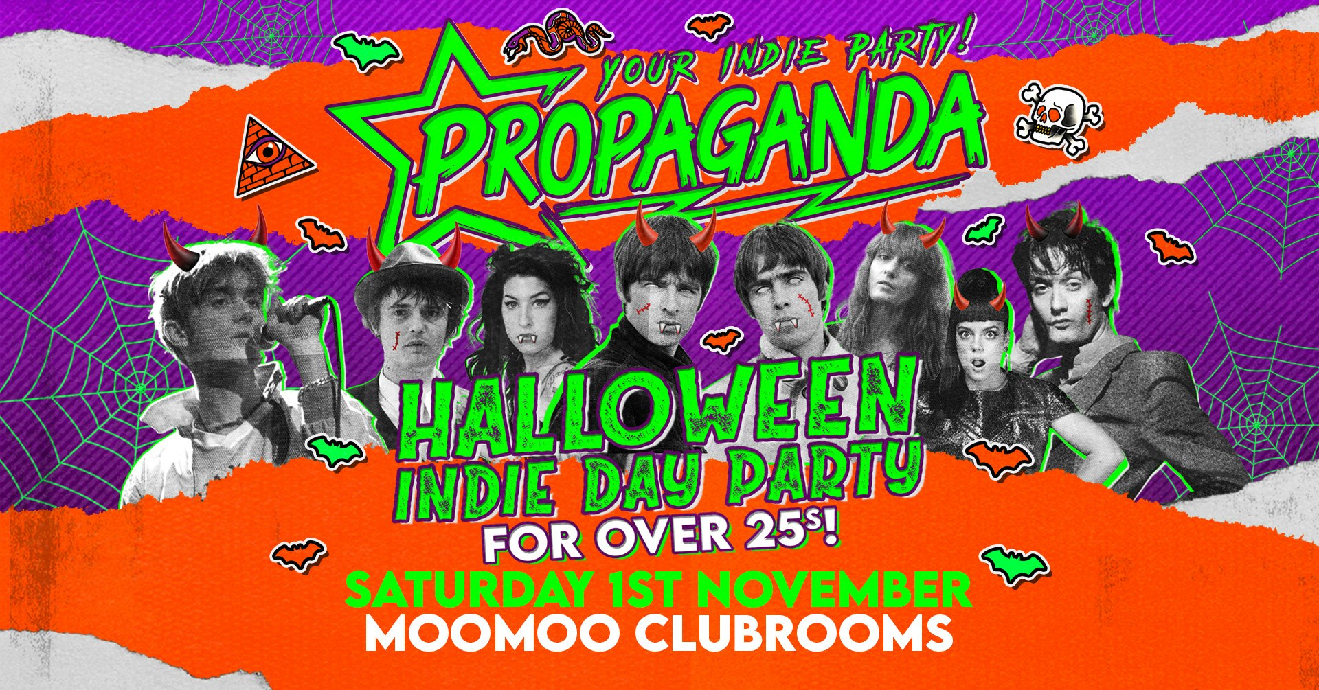 Propaganda Cheltenham – Indie Day Party for Over 25s – Halloween Special!