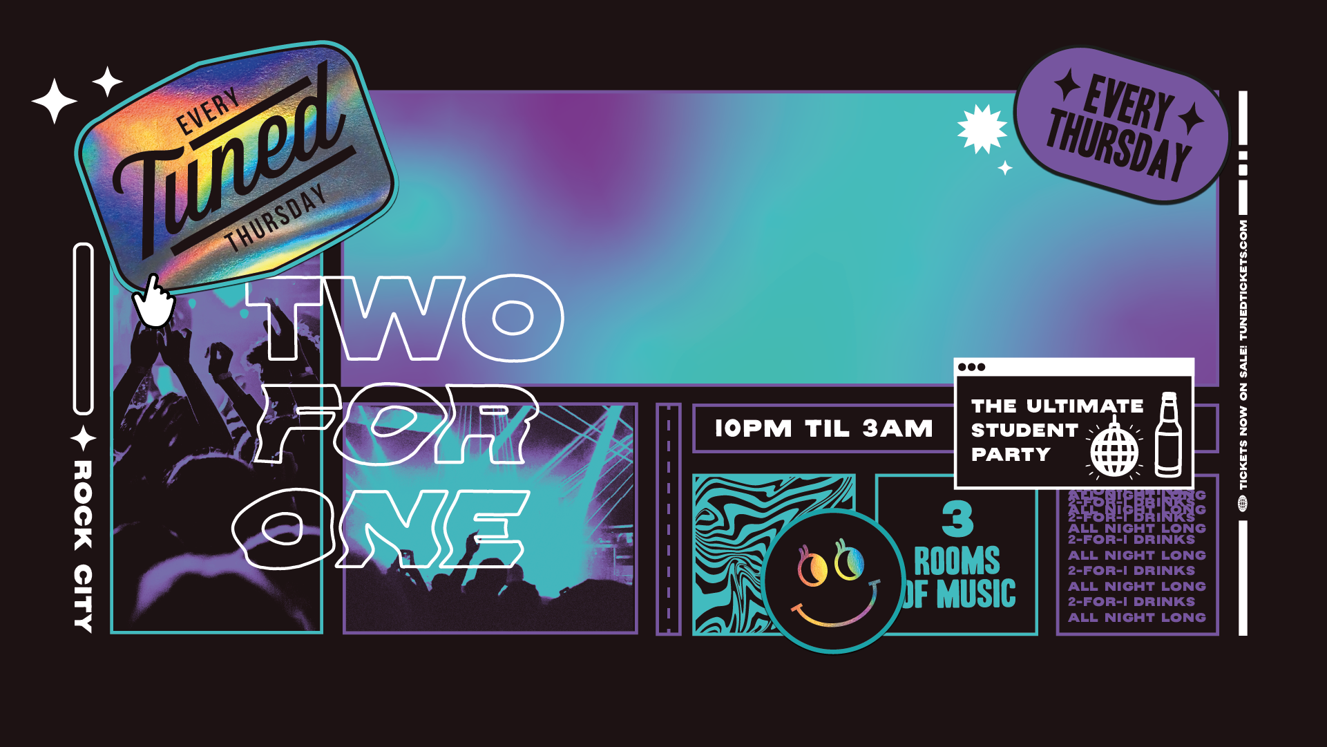Tuned – Nottingham’s Biggest Student Night – 2-4-1 Drinks All Night Long – (inc Silent Disco In Beta Room) 18/09/25