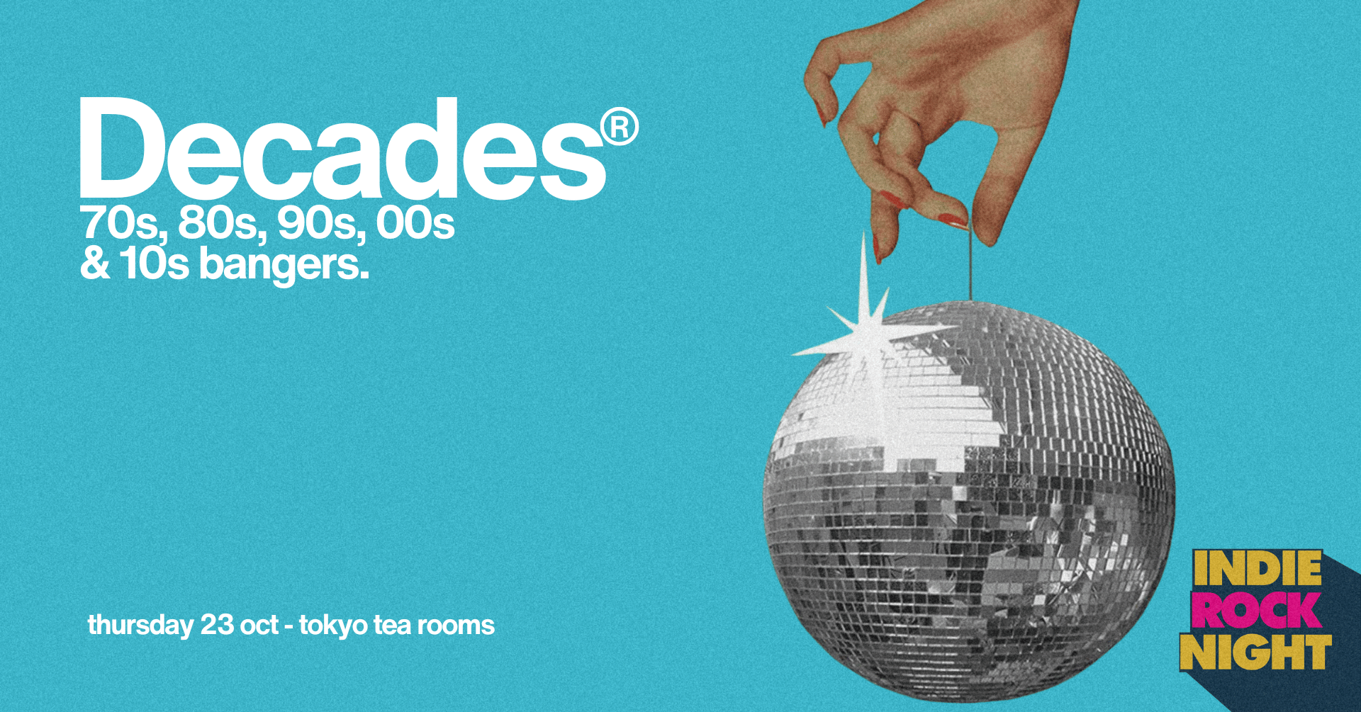 Indie Rock Night ∙ DECADES (70s, 80s, 90s, 00s, 10s) *8 £3 TICKETS LEFT*