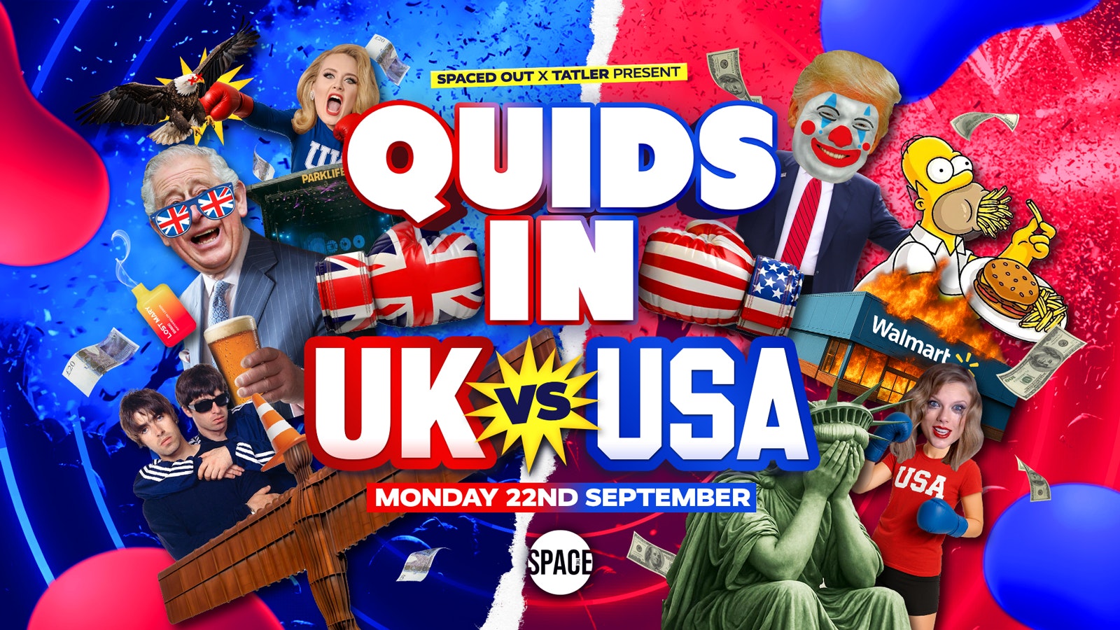 Quids In UK vs USA @ Space Leeds – 22nd September