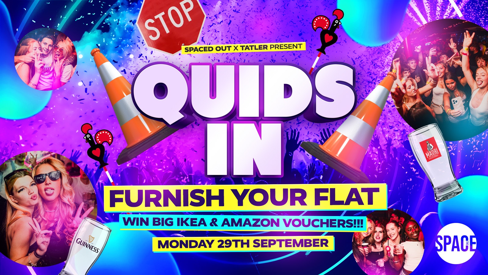 Quids In @ Space Leeds – 29th September – FURNISH YOUR FLAT