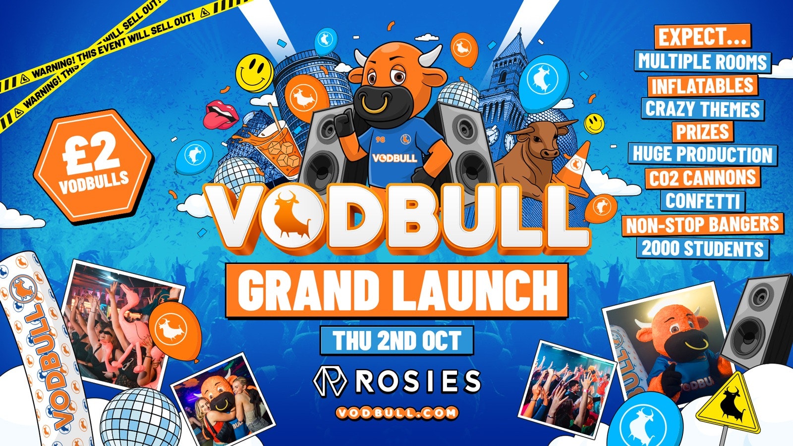 🧡 VODBULL GRAND LAUNCH ⚠️[SELLING FAST!!]⚠️ at ROSIES!! 02/10