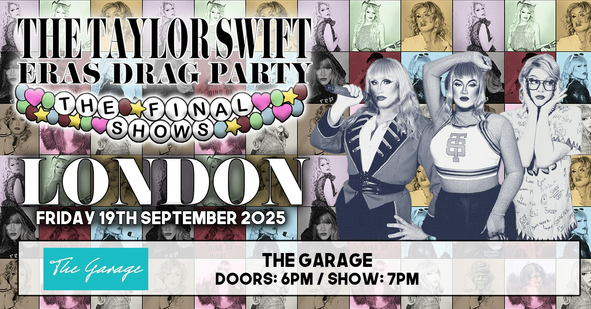 The Taylor Swift Eras Drag Party – London (The Final Shows)