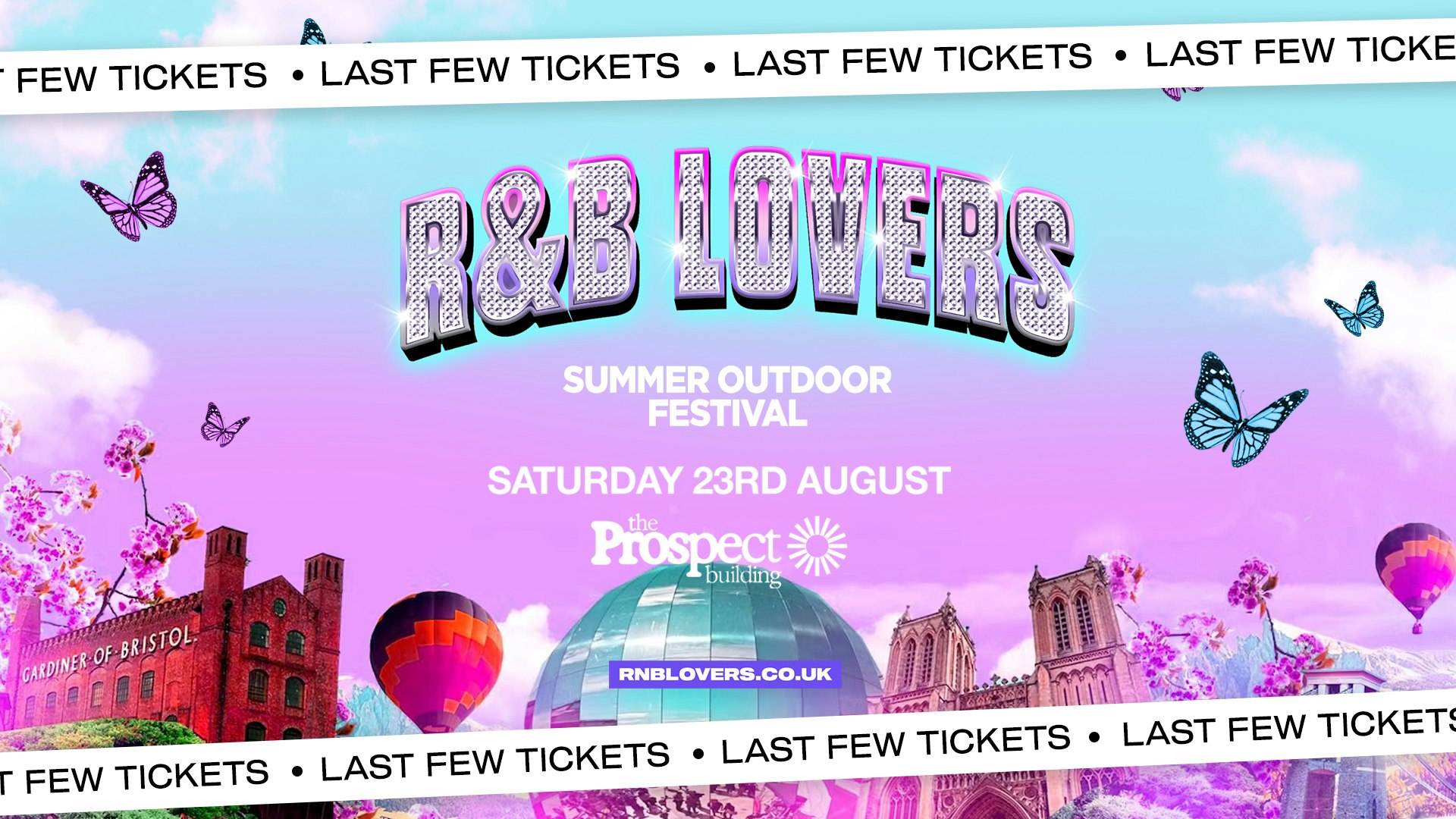 R&B Lovers – Saturday 23rd August – Prospect Bristol [LESS THAN 50 TICKETS!]