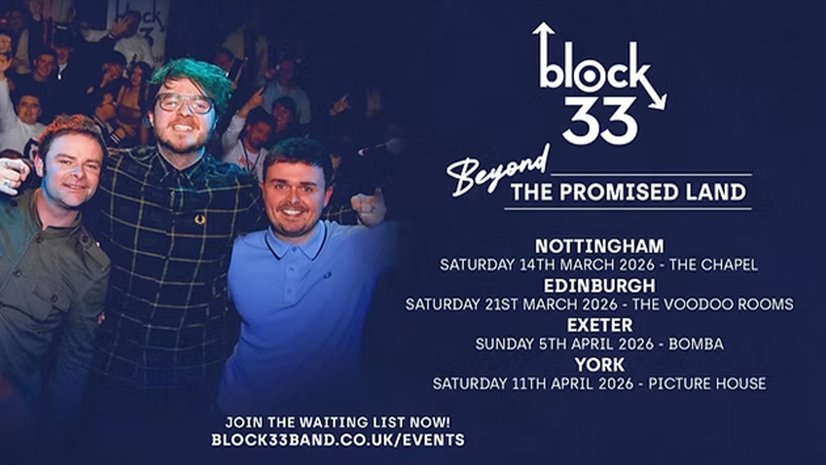 block 33 – Beyond The Promised Land Tour – Bomba Exeter – 05.04.26