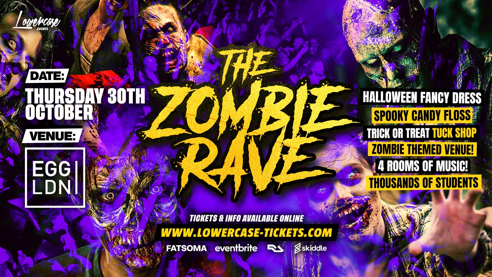 HALLOWEEN 2025 AT EGG LONDON! THE ZOMBIE RAVE ALL NIGHTER!