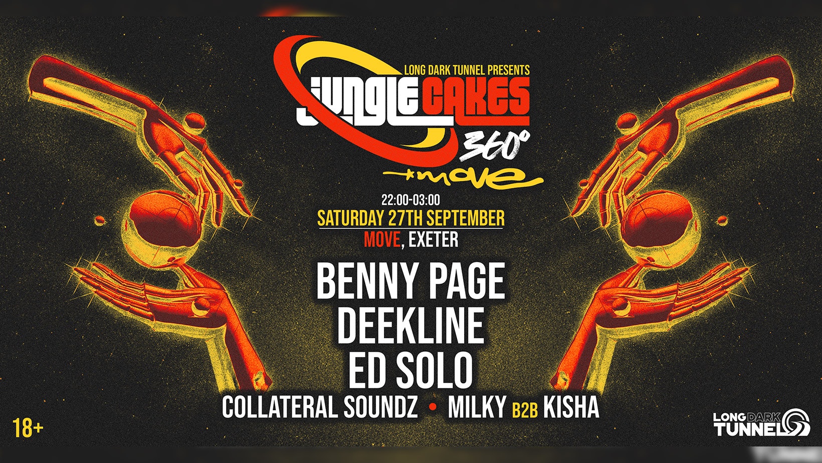 Jungle Cakes 360 – Benny Page + Deekline + Ed Solo // 27.09.25 Move Exeter