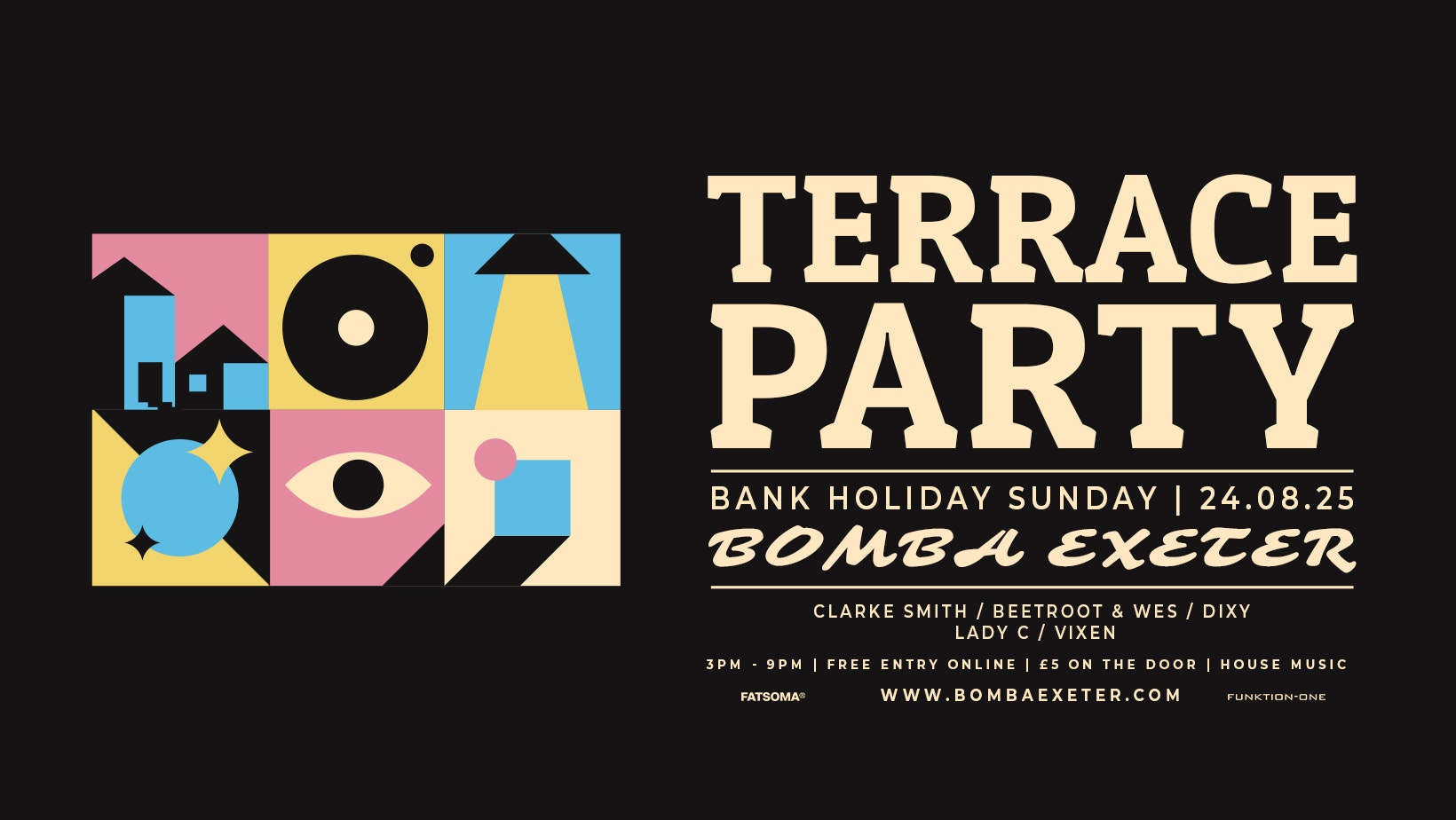 Bank Holiday Sunday Terrace Party – House Music – Bomba Exeter