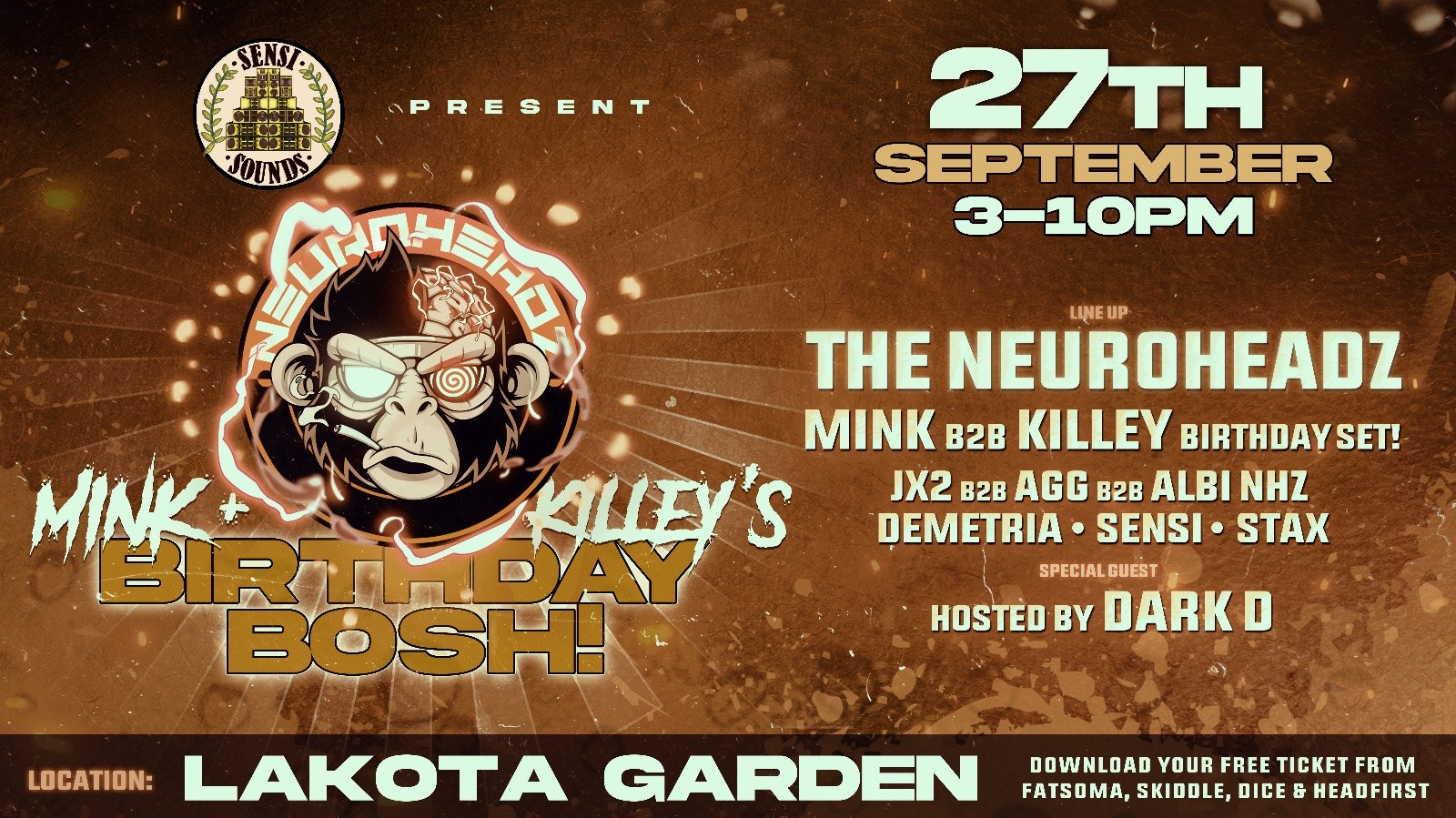Neuroheadz x Sensi Sounds: Mink & Killey’s Birthday Bosh