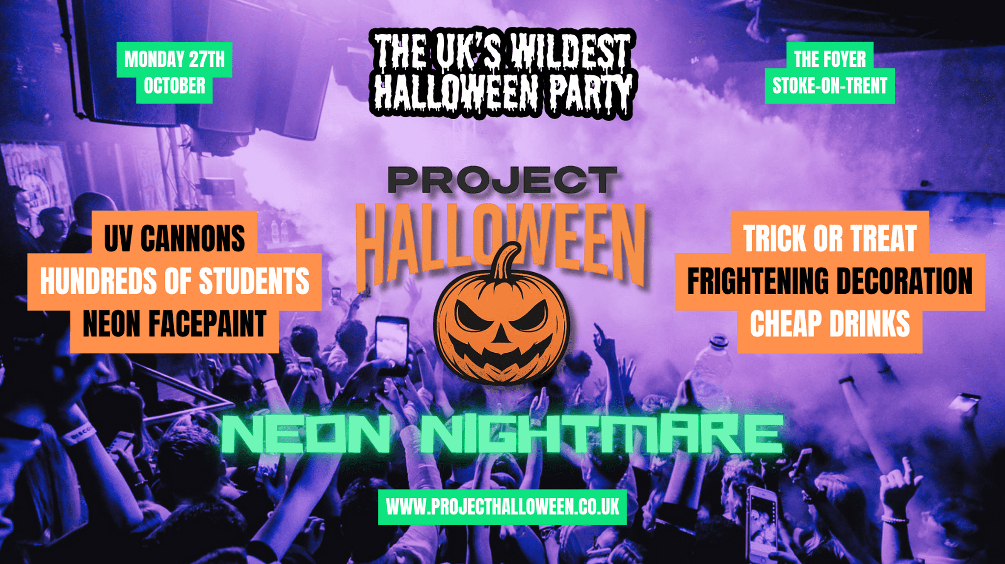 PROJECT HALLOWEEN: NEON NIGHTMARE – STOKE-ON-TRENT