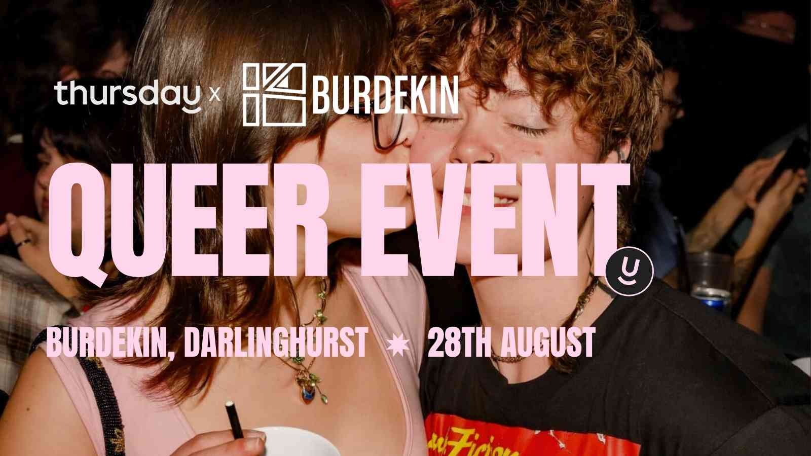 Thursday | Queer Event (ages 20-40) | Burdekin, Darlinghurst