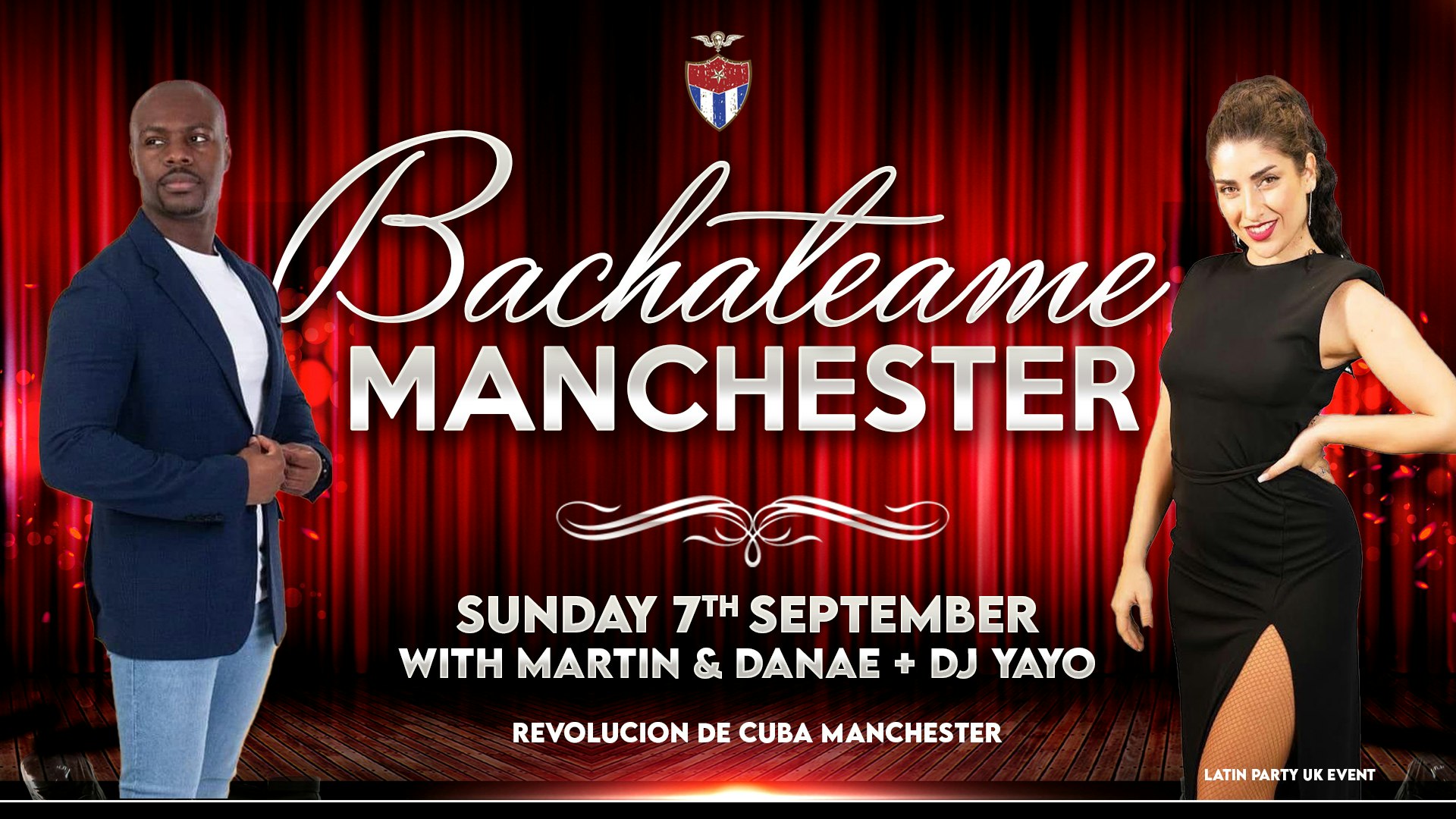 Bachateame Manchester – Sunday 7th September | Revolution de Cuba