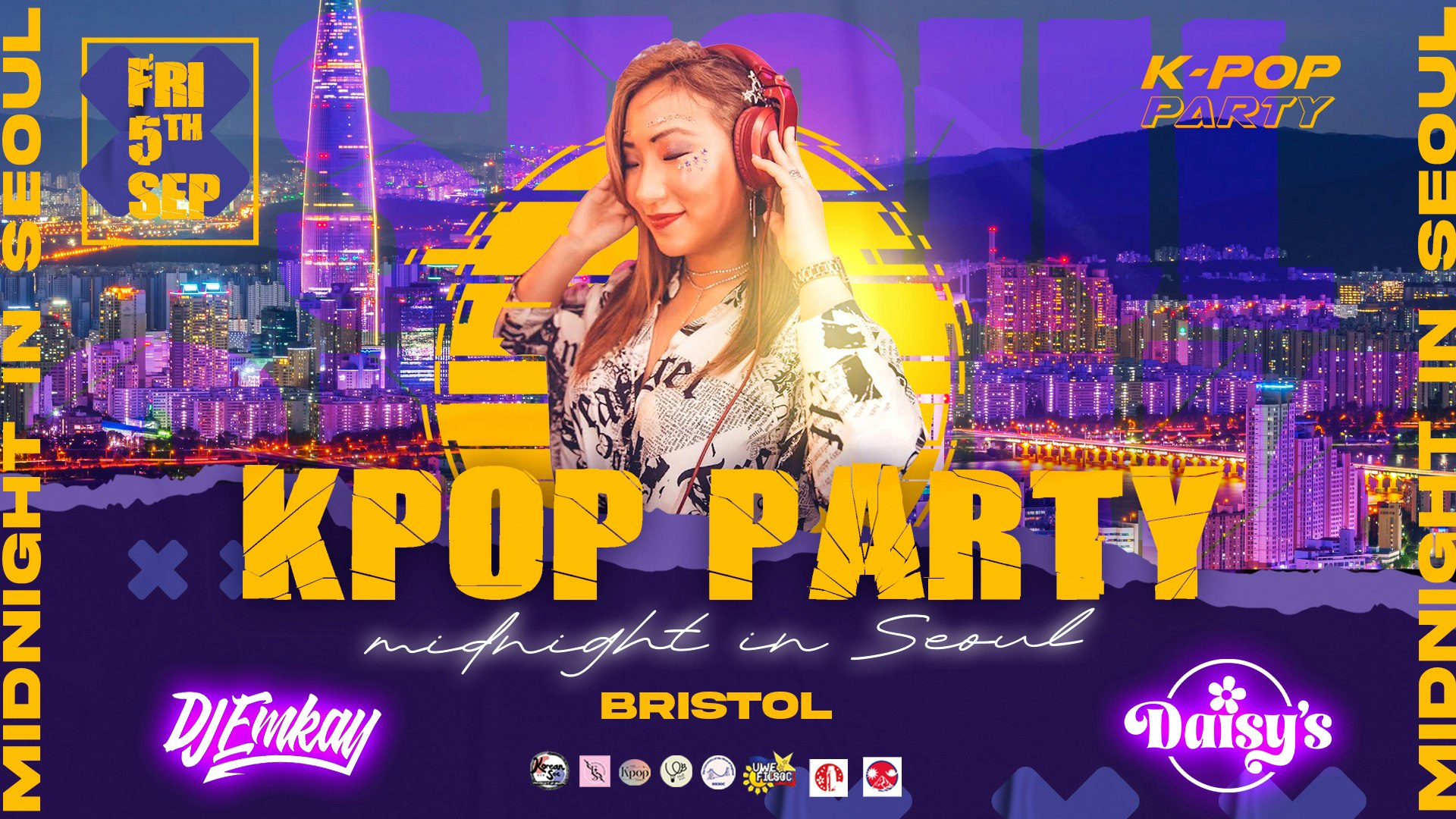 Bristol KPOP PARTY – Midnight in Seoul with DJ EMKAY | Friday 5th September