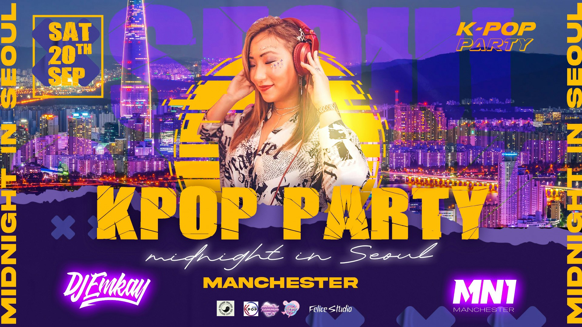 Manchester KPOP PARTY – Midnight in Seoul with DJ EMKAY | Saturday 20th September