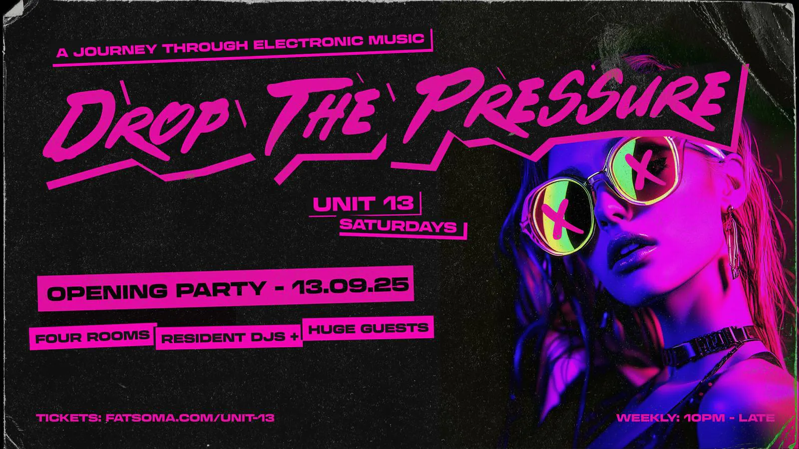 UNIT 13 Presents - Drop The Pressure [OPENING PARTY] SOLD OUT at Unit ...