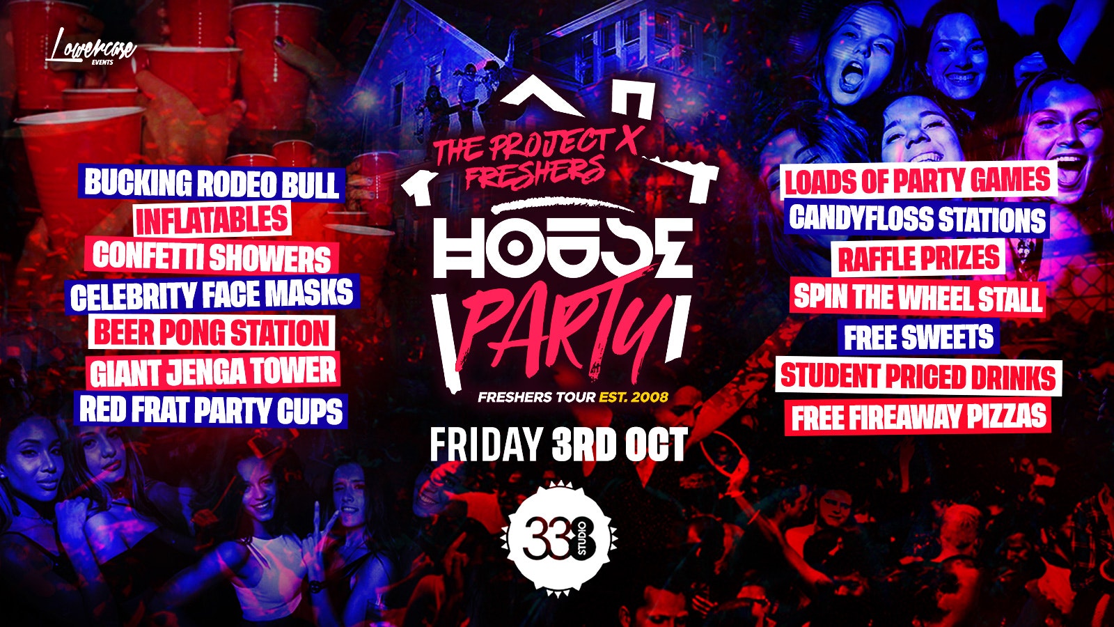 THE PROJECT X FRESHERS HOUSE PARTY @ STUDIO 338 LONDON! – LONDON FRESHERS WEEK 2025