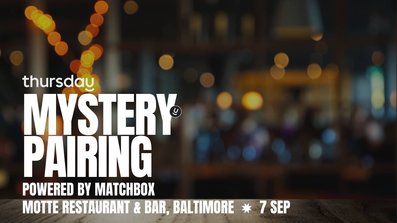Sunday | Mystery Pairing | Baltimore
