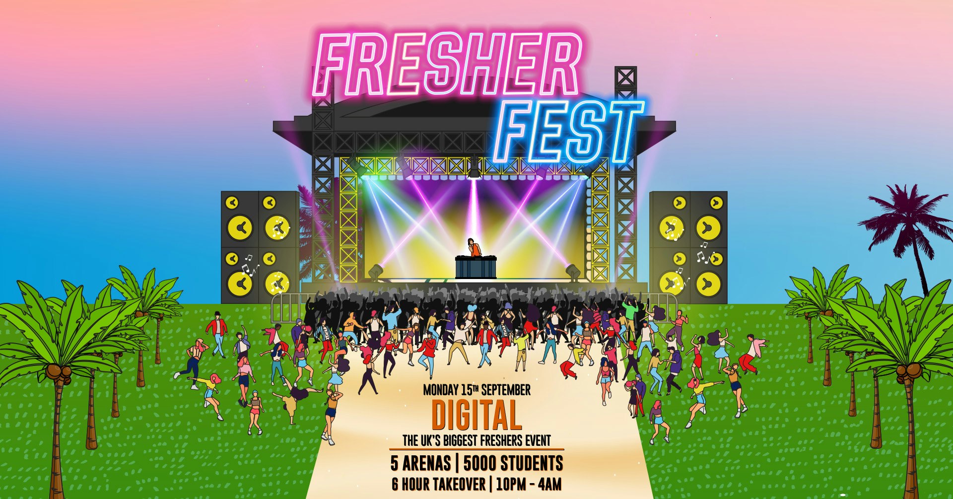 🎪⚡️ LOOSEDAYS FRESHER FEST – @ DIGITAL NEWCASTLE ⚡️🎪﻿ 5 ARENAS // 5000 STUDENTS // MONDAY FRESHERS TOUR EVENT 1 | NEWCASTLE FRESHERS WEEK