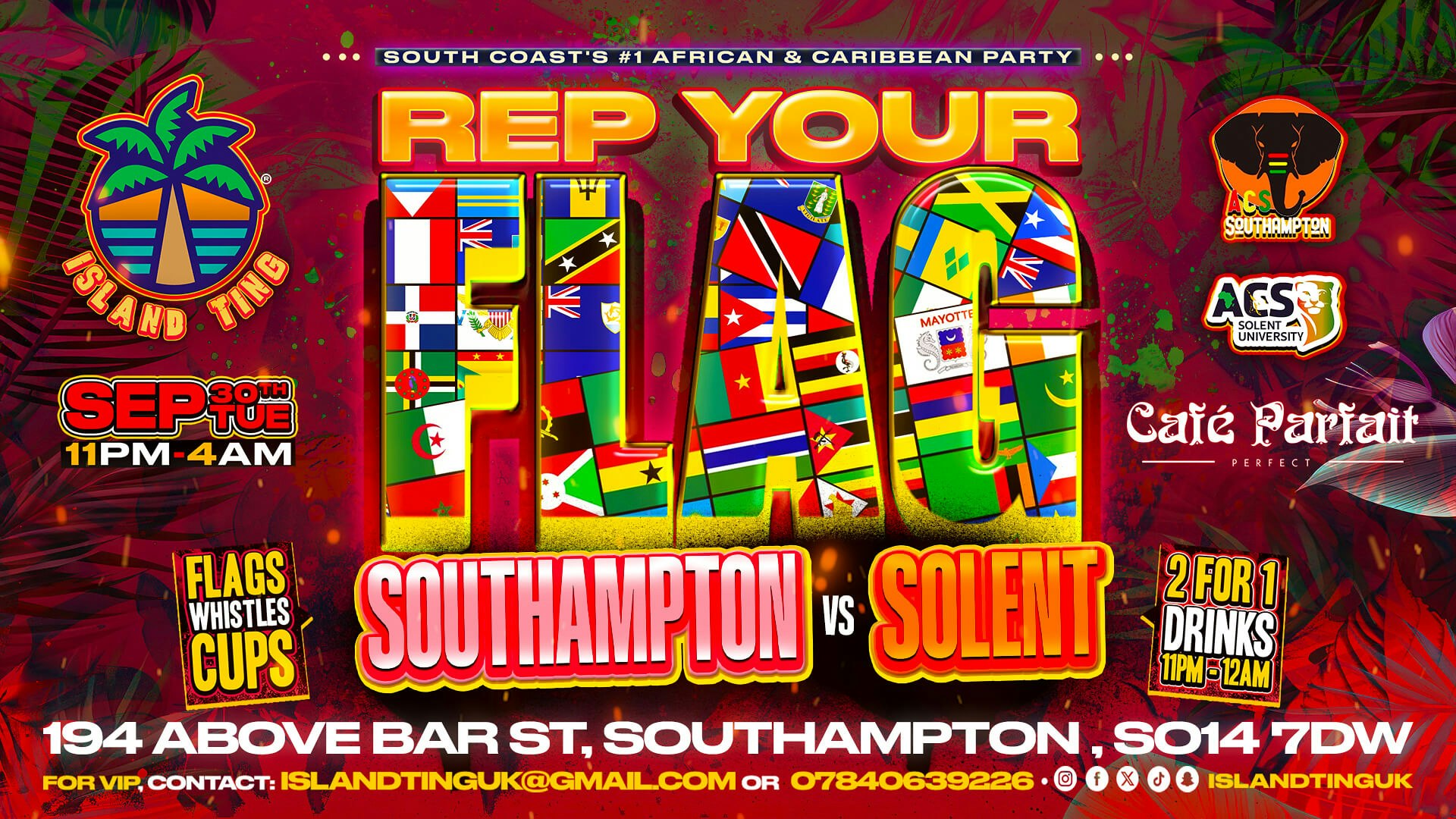 Rep Your Flag (Southampton Vs Solent) 🌴 Island Ting 🔥⚠️ SOLD OUT