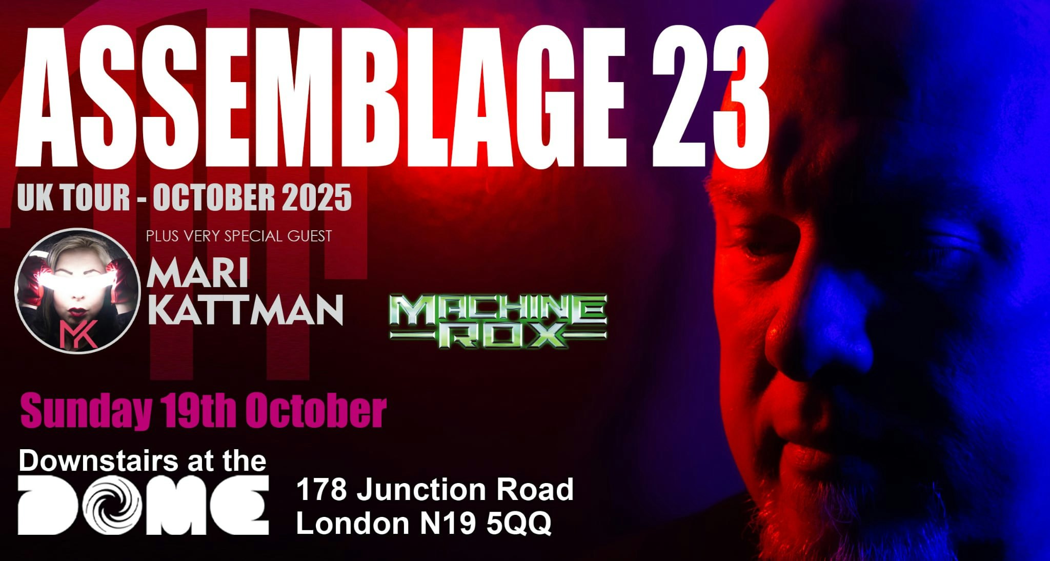 ASSEMBLAGE 23 + MARI KATTMAN & MACHINE ROX -London