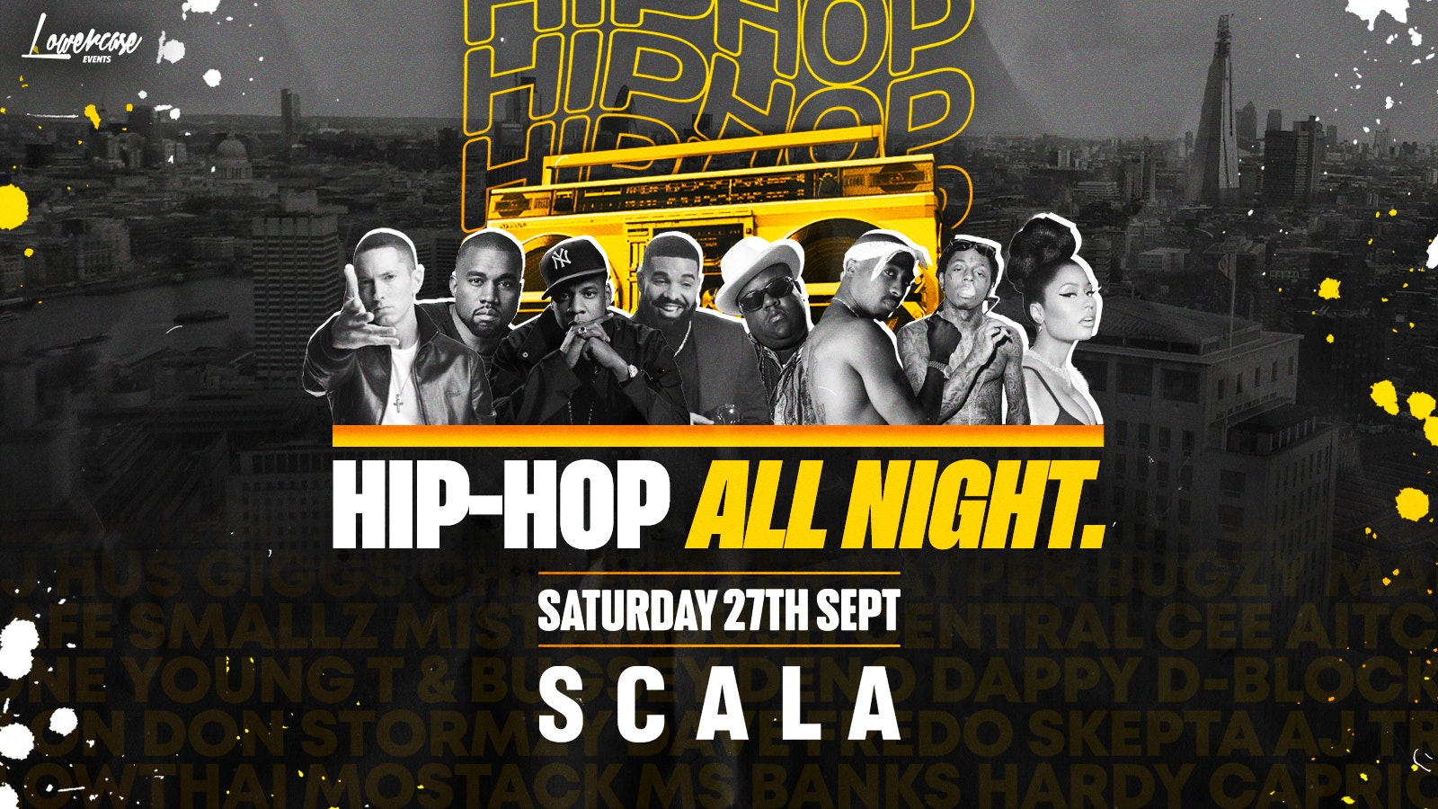 HIP HOP ALL NIGHT @ SCALA LONDON! – LONDON FRESHERS WEEK 2025