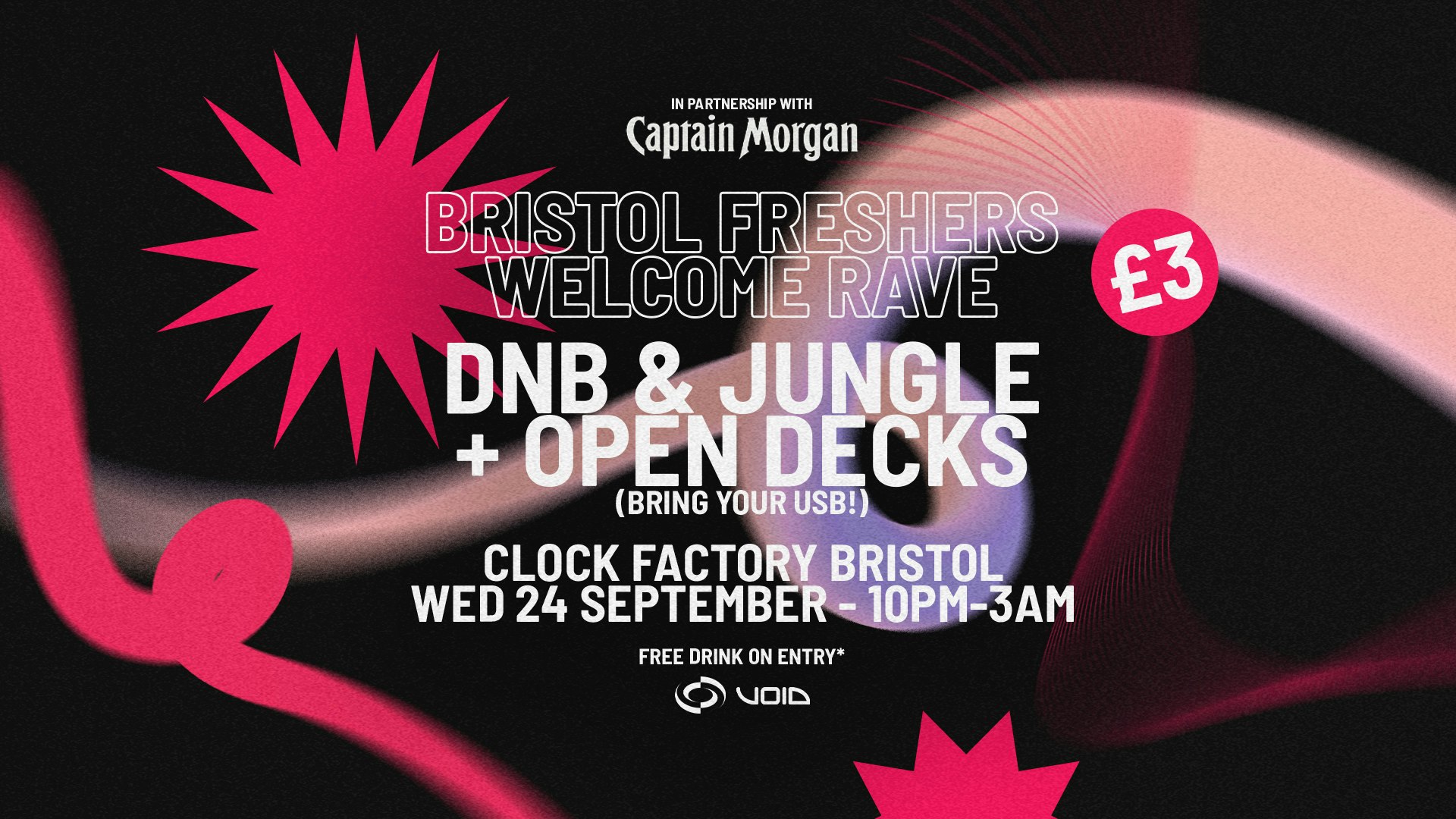 Bristol Freshers – DNB & Jungle £3 Welcome Rave! [+ Open Decks]