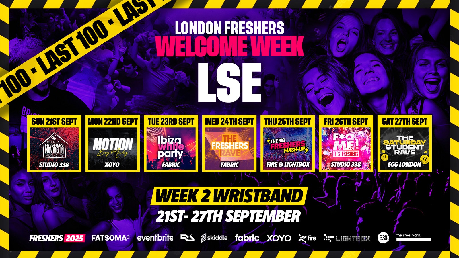 LSE – London School of Economics & Political Science Freshers – London Freshers Week 2025 – [Welcome Week] – LAST 100 ⚠️